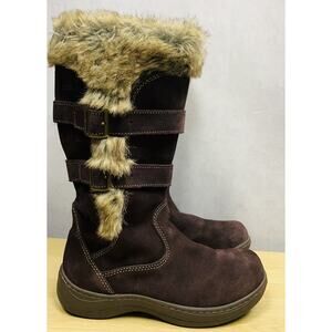 L.L. Bean Tek 2.5 Nordic Waterproof Suede Women Vintage Boots Size 7M Brown